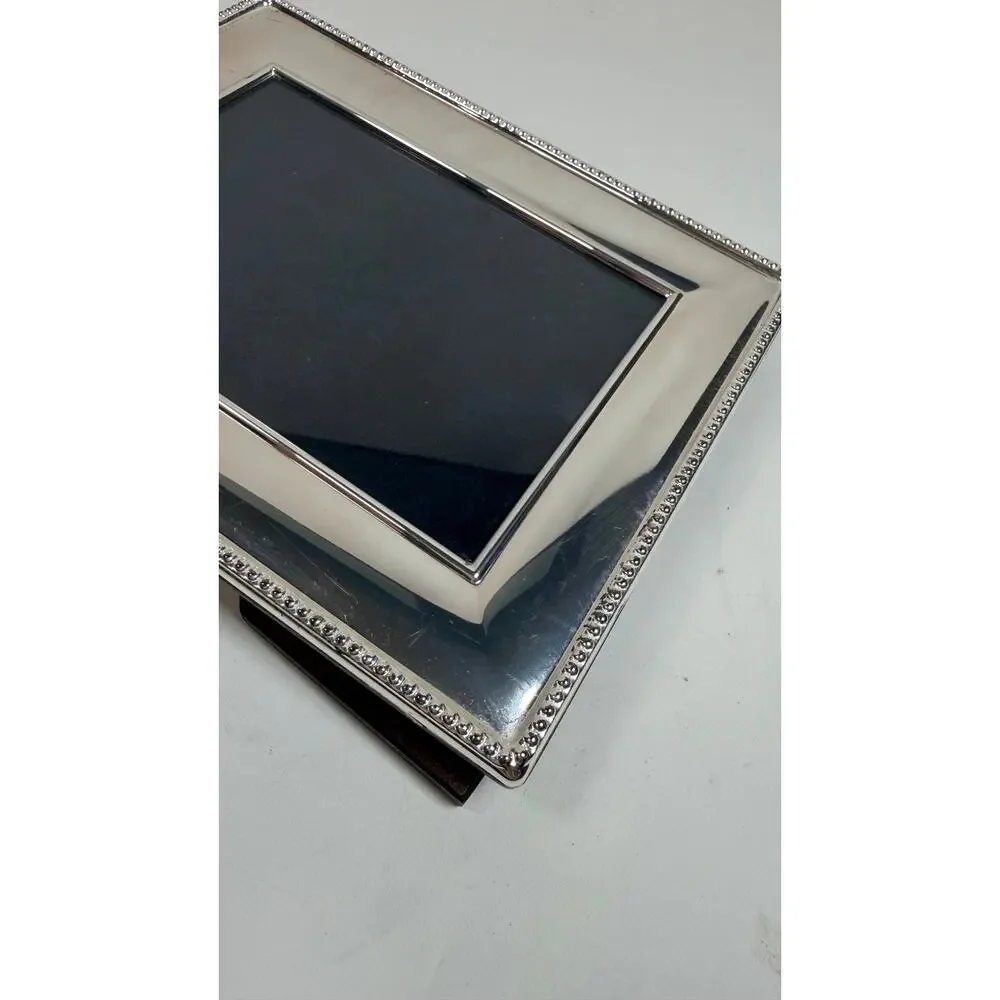 Carrs Sheffield England Silver Plated Contemporary Picture Frame 5x7
